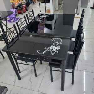 Tampered glass dining set