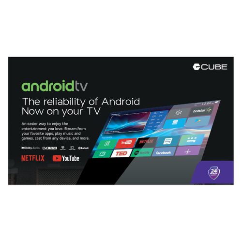 Cube CBT43S 43 Inch Smart TV - Black