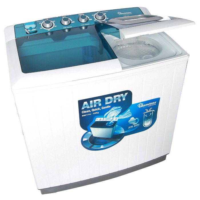 TWIN TUB SEMI AUTOMATIC 10KG WASHER, 8.5KG SPIN - RW/116